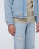 ERL ERL Faux fur-trimmed denim jacket - 6