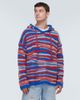 ERL ERL Gradient knitted oversized hoodie - 3