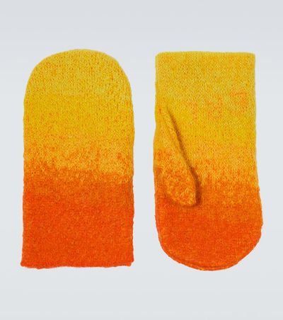 ERL ERL Gradient mohair-blend mittens