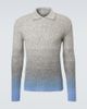 ERL ERL Gradient mohair-blend polo sweater - 1