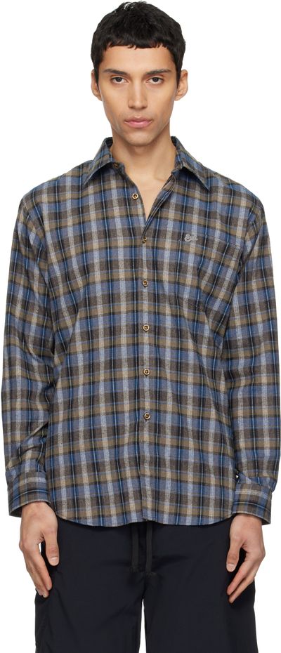 ERL ERL Gray & Blue Check Shirt