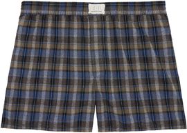 ERL ERL Gray & Navy Plaid Boxer Shorts