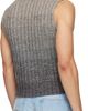 ERL ERL Gray Gradient Sweater Vest - 3