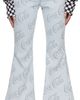 ERL ERL Gray Jacquard Jeans - 1