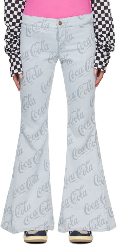 ERL ERL Gray Jacquard Jeans