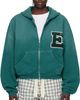 ERL ERL Green Letterman Hoodie - 1