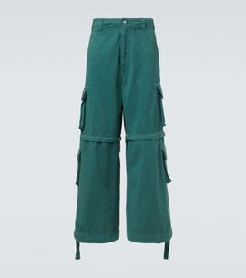 ERL ERL High-rise cotton cargo pants
