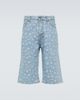 ERL ERL Jacquard cotton denim shorts - 1