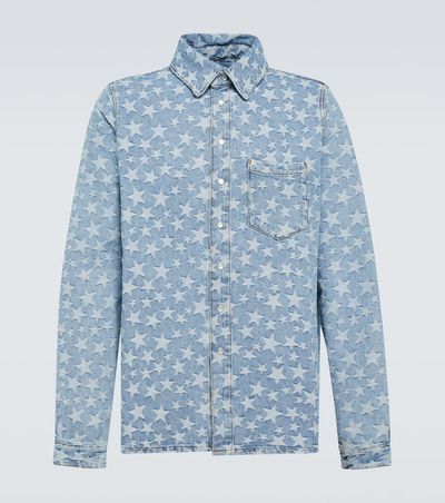 ERL ERL Jacquard denim overshirt