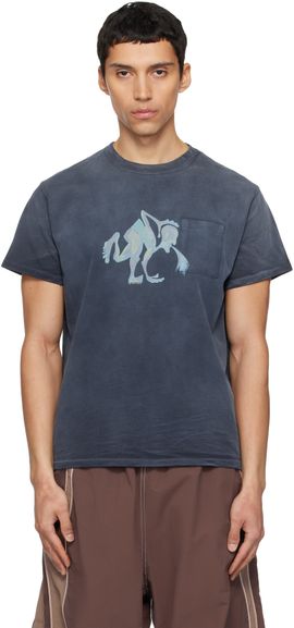 ERL ERL Navy Puke T-shirt