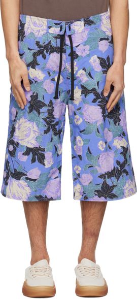 ERL ERL Purple Printed Shorts