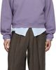 ERL ERL Purple Script Crewneck Sweater - 4