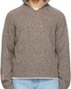 ERL ERL Taupe Slit Neck Sweater - 1
