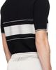 Ernest W. Baker Ernest W. Baker Black & Gray Striped Polo - 3