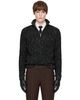 Ernest W. Baker Ernest W. Baker Black & Off-White Half-Zip Sweater - 1