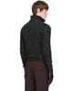 Ernest W. Baker Ernest W. Baker Black & Off-White Half-Zip Sweater - 3
