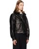 Ernest W. Baker Ernest W. Baker Black Aviator Leather Bomber Jacket - 2