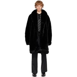 Ernest W. Baker Ernest W. Baker Black Faux-Fur Coat