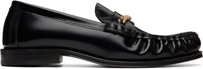 Ernest W. Baker Ernest W. Baker Black Gold Chain Loafers