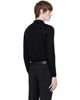 Ernest W. Baker Ernest W. Baker Black Gradient Stripped Polo Sweater - 3