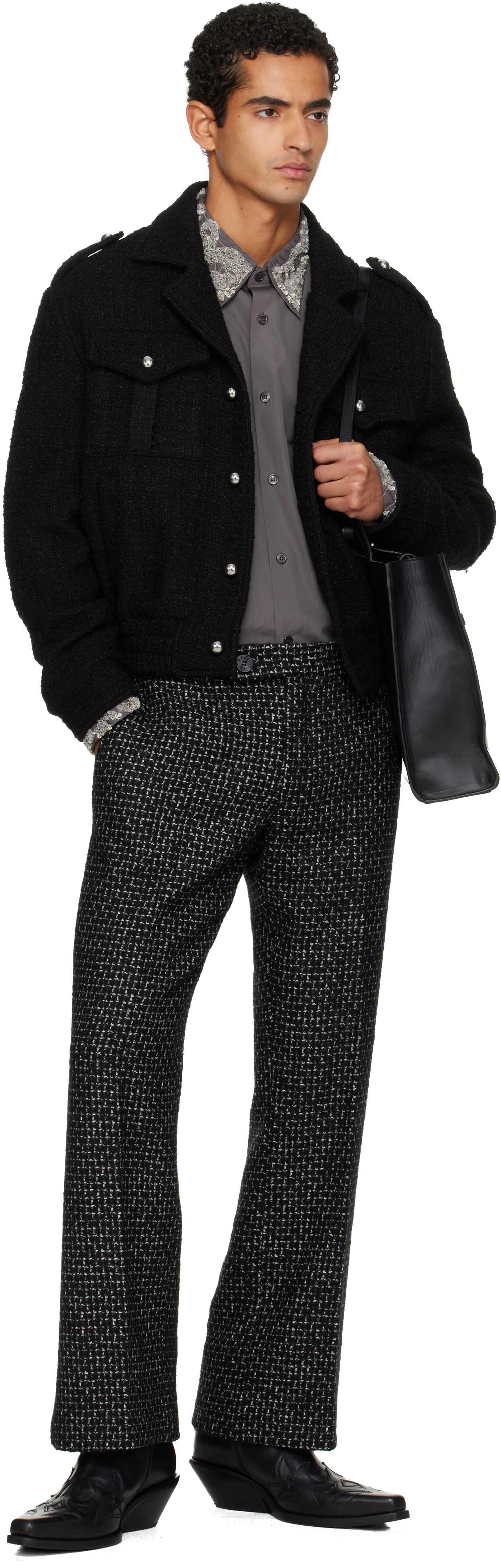 Ernest W. Baker - Black Military Bomber Jacket