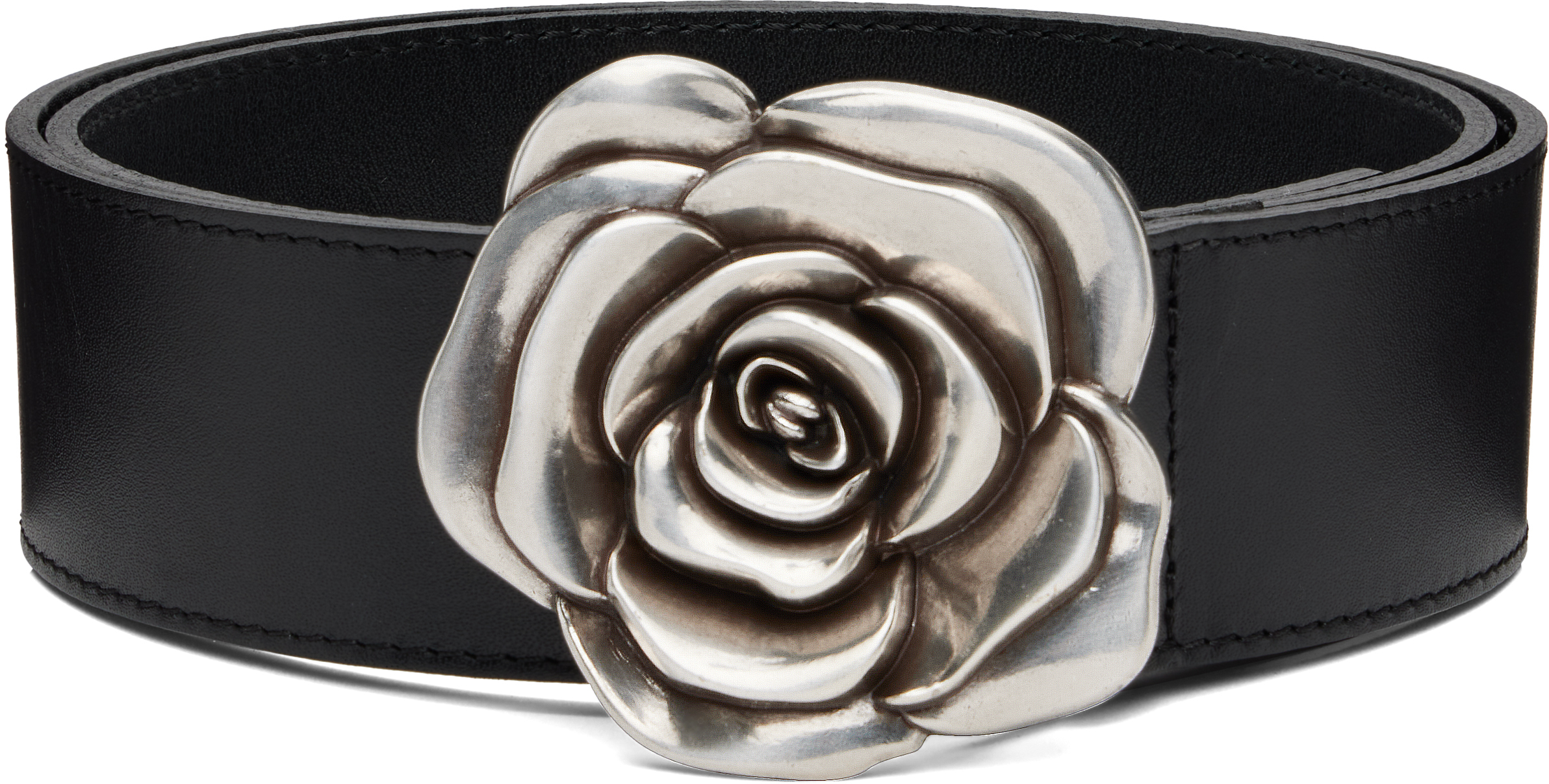 小物 ERNEST W. BAKER Rose belt Ernest W. Baker - Black Rose Buckle Belt
