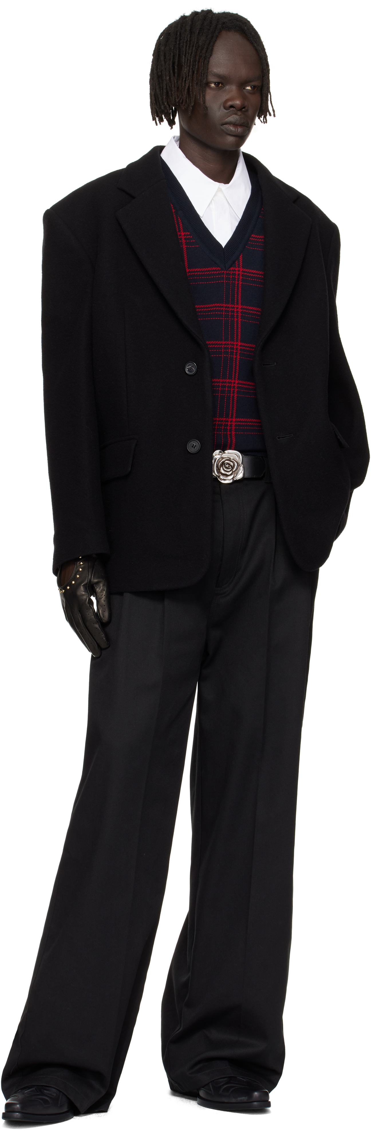 Ernest W. Baker - Black Rose Buckle Belt