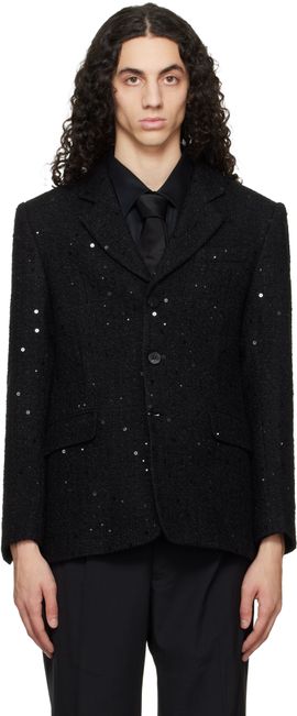 Ernest W. Baker Ernest W. Baker Black Single Breasted Blazer