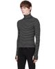 Ernest W. Baker Ernest W. Baker Black Striped Turtleneck - 4