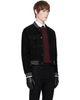 Ernest W. Baker Ernest W. Baker Black Suede Varsity Jacket - 2