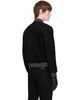 Ernest W. Baker Ernest W. Baker Black Suede Varsity Jacket - 3