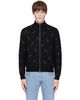 Ernest W. Baker Ernest W. Baker Black Swarovski Embellished Knit Track Jacket - 1