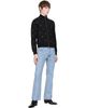 Ernest W. Baker Ernest W. Baker Black Swarovski Embellished Knit Track Jacket - 4