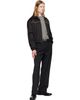 Ernest W. Baker Ernest W. Baker Black Twisted Buckle Leather Belt - 2
