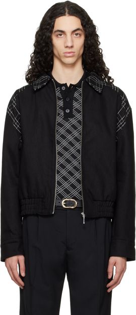 Ernest W. Baker Ernest W. Baker Black Varsity Jacket