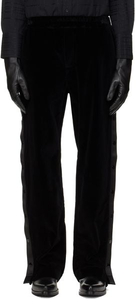 Ernest W. Baker Ernest W. Baker Black Warm-Up Trousers