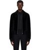 Ernest W. Baker Ernest W. Baker Black Zip Shearling Jacket - 1