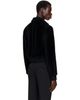 Ernest W. Baker Ernest W. Baker Black Zip Shearling Jacket - 3