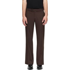 Ernest W. Baker Ernest W. Baker Brown Loose Fit Flare Trousers