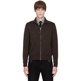 Ernest W. Baker Ernest W. Baker SSENSE Exclusive Brown Crystal Embellished Track Jacket