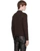 Ernest W. Baker Ernest W. Baker SSENSE Exclusive Brown Crystal Embellished Track Jacket - 3