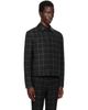 Ernest W. Baker Ernest W. Baker SSENSE Exclusive Gray Check Bomber Jacket - 2