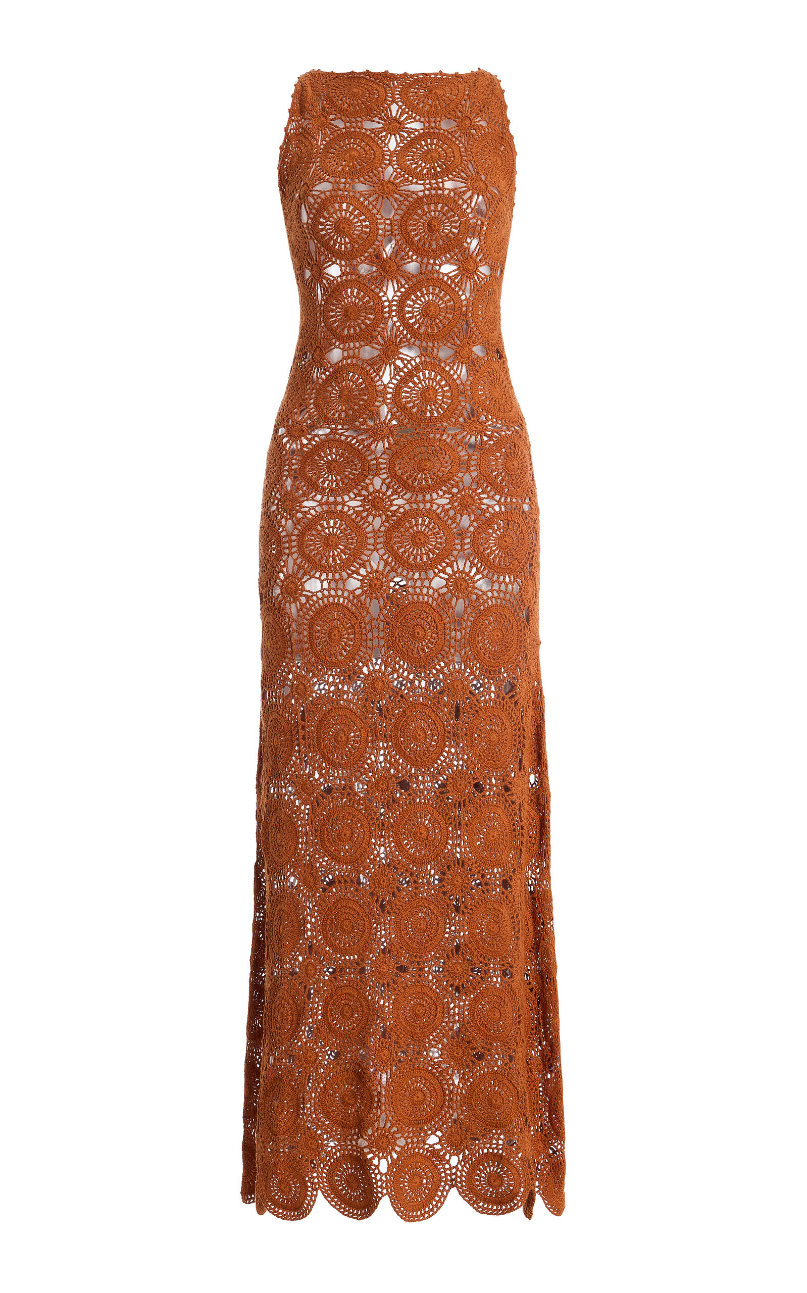 ESCVDO ESCVDO Exclusive Siula Cotton Maxi Halter Dress