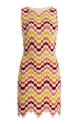 ESCVDO ESCVDO Exclusive Solana Intarsia Cotton Mini Dress