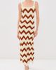 ESCVDO ESCVDO Marea Crochet Maxi Dress Ivory/Tobacco - 5