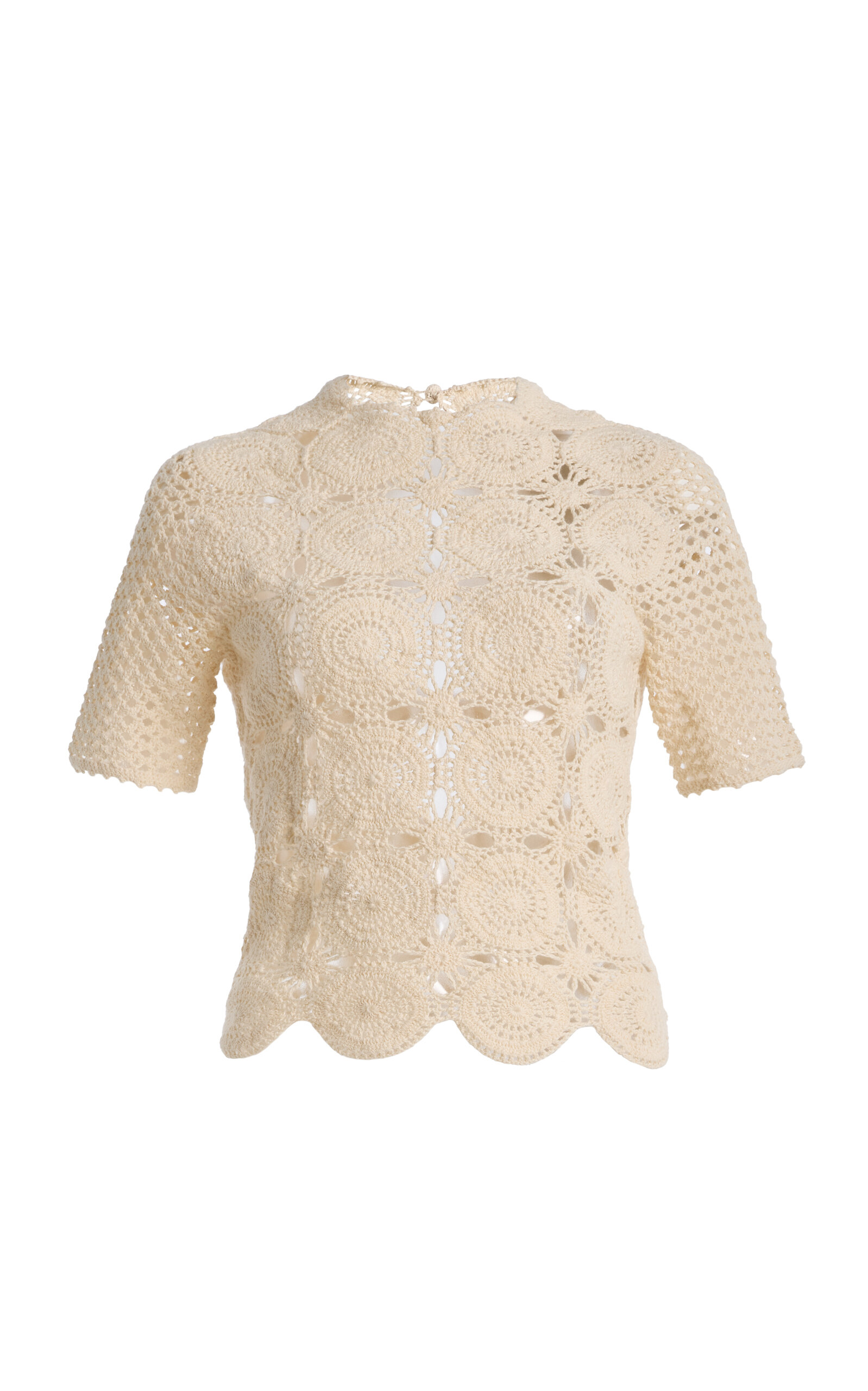 ESCVDO ESCVDO Siula Crocheted Cotton Top