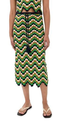 ESCVDO ESCVDO Suspiro Skirt Green/Blue