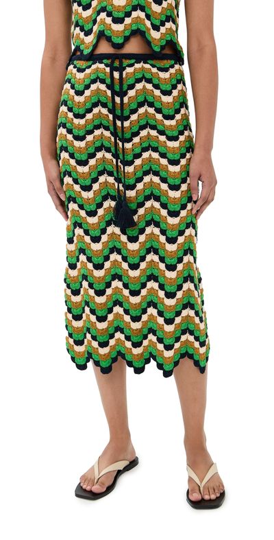 ESCVDO ESCVDO Suspiro Skirt Green/Blue