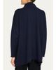 Eskandar Cashmere A-Line Scrunch Neck Sweater - Long Length - 3