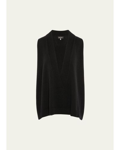 Eskandar Deep V-Neck Cashmere Vest